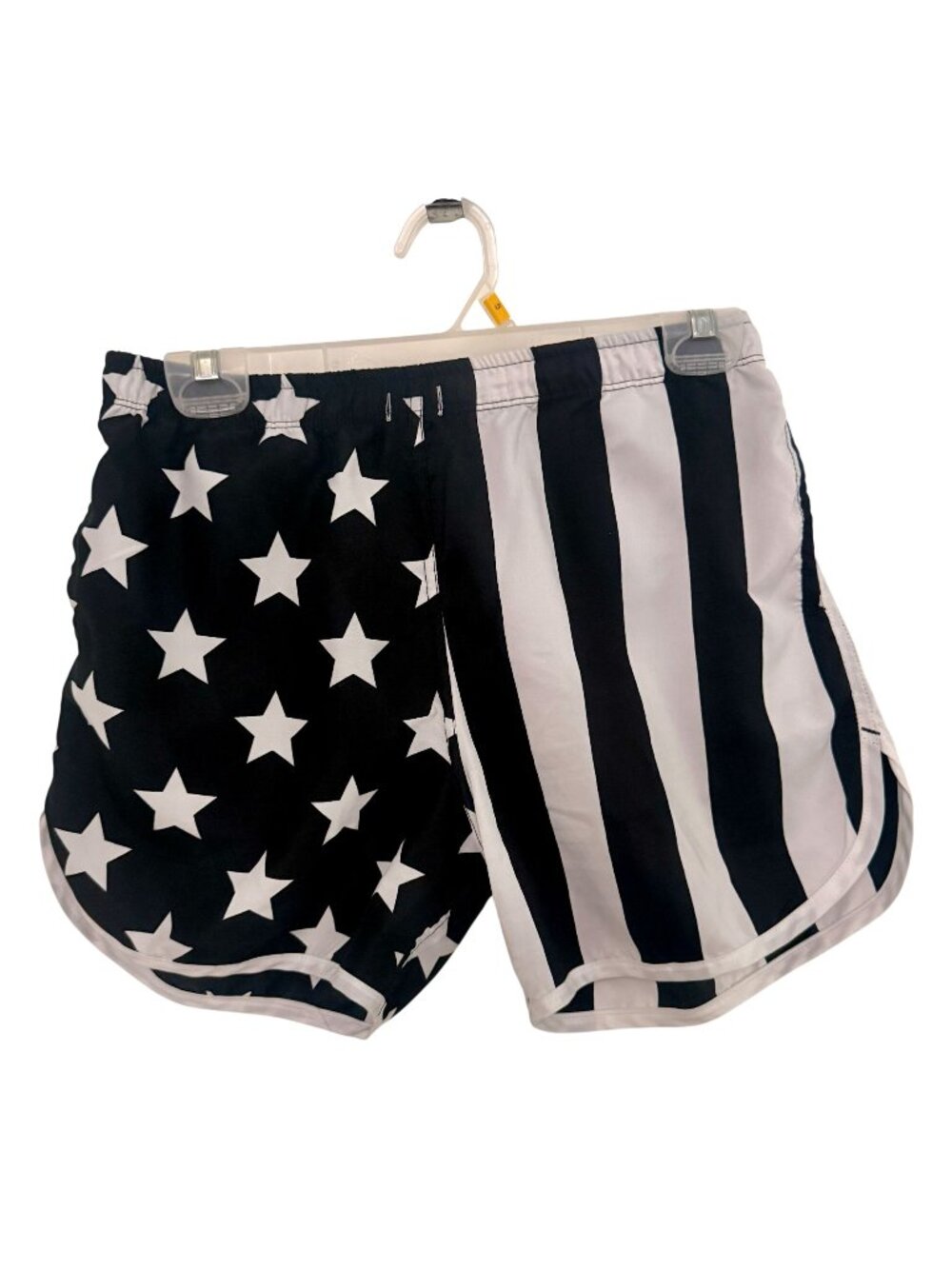 Austinbem Black & White Stars & Stripes Shorts Mens Large